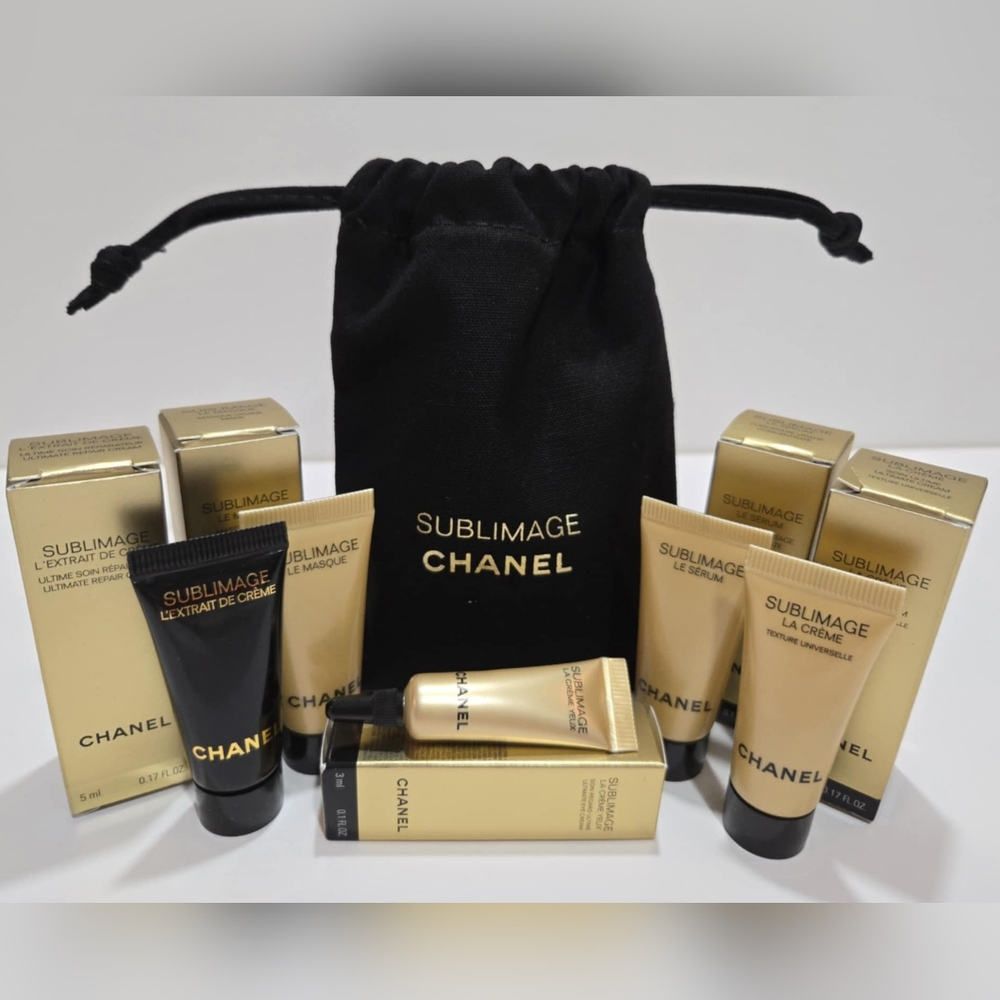 Chanel Sublimage 8 Pieces Travel Size Skincare Set With Sublimage Pouch - Picture 4 of 13